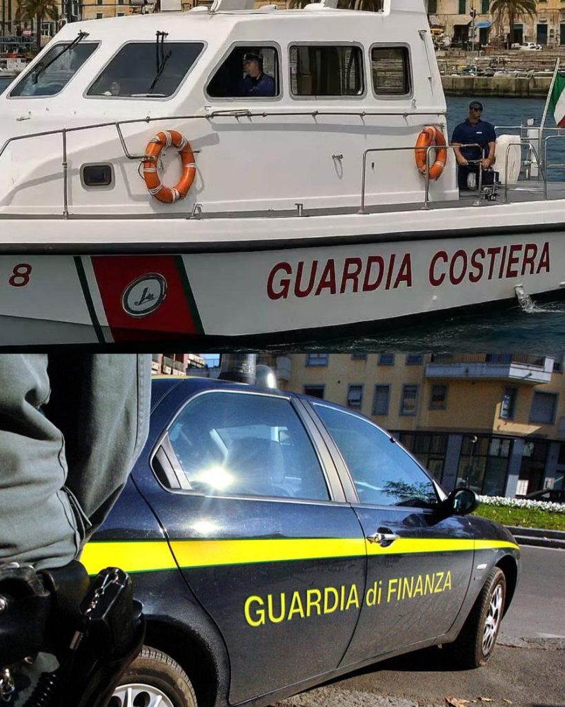 Guardia Costiera e Finanza Crotone barca e auto
