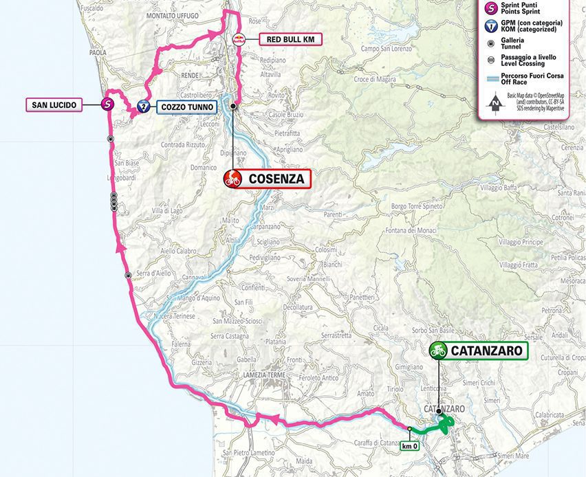 Giro d'Italia, la Calabria si colora di rosa: da Catanzaro a Cosenza ...