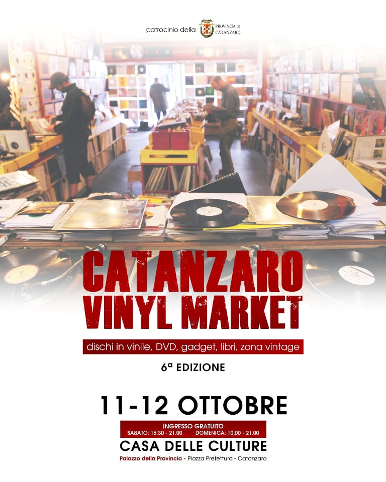 A tutto vinile: Catanzaro riabbraccia la musica analogica. Torna l'oggetto di culto amato anche dai giovani 1 Catanzaro vinil market edizione 2025