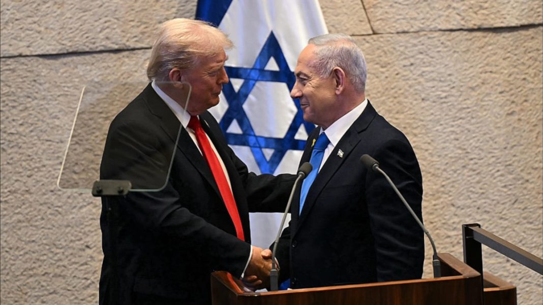 trump-netanyahu-knesset