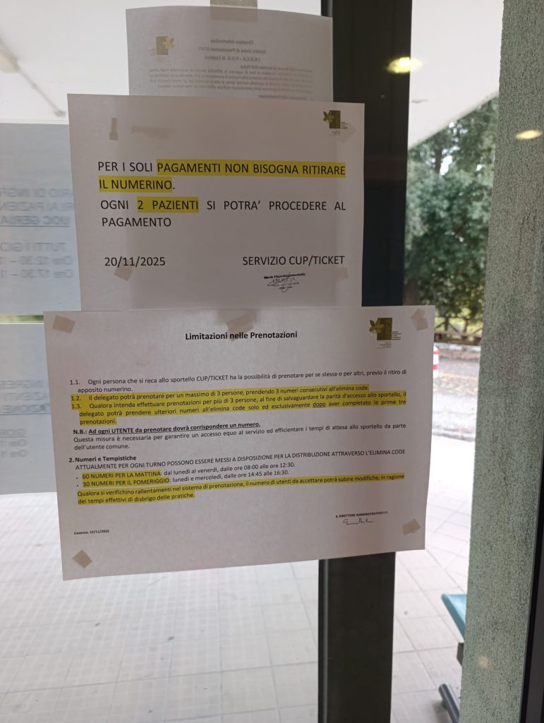 COMUNICAZIONE INERENTE ALLA LIMITAZIONE DELLE PRENOTAZIONI