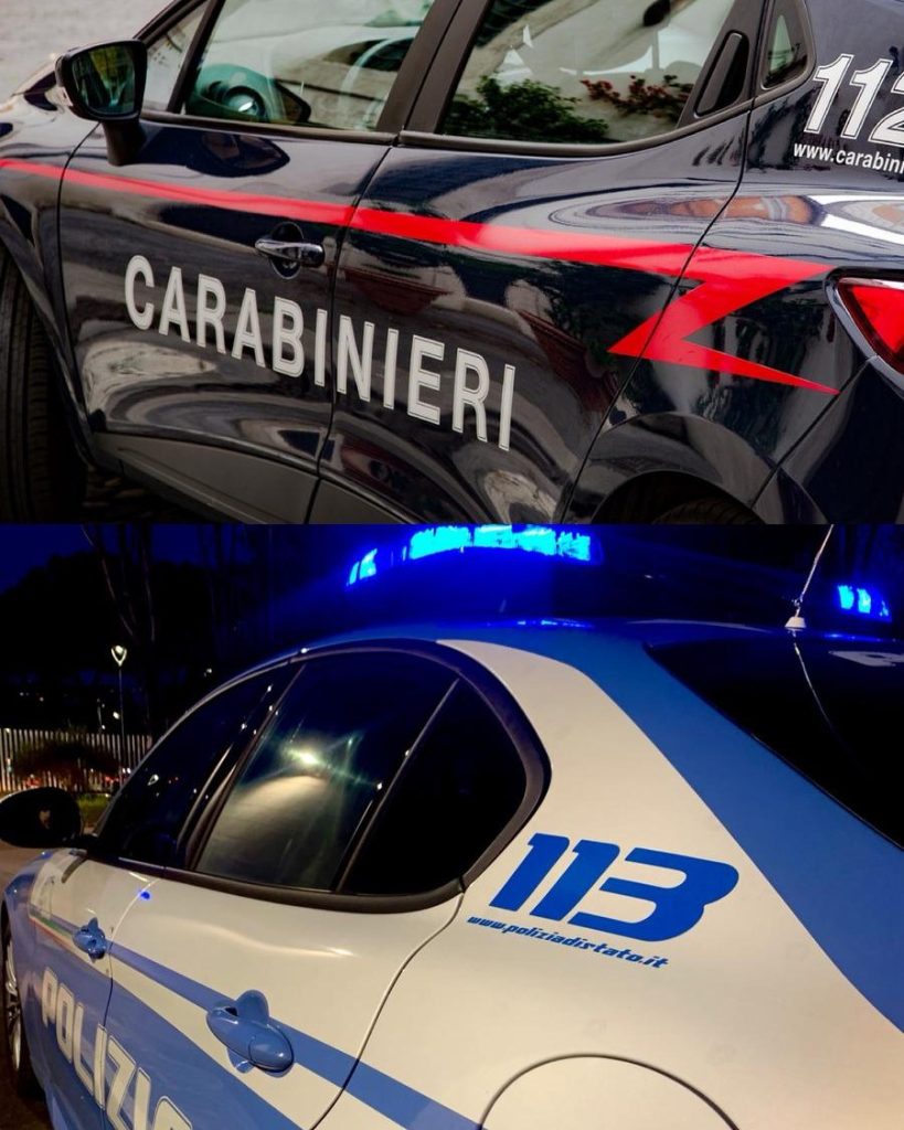Carabinieri e Polizia Crotone auto