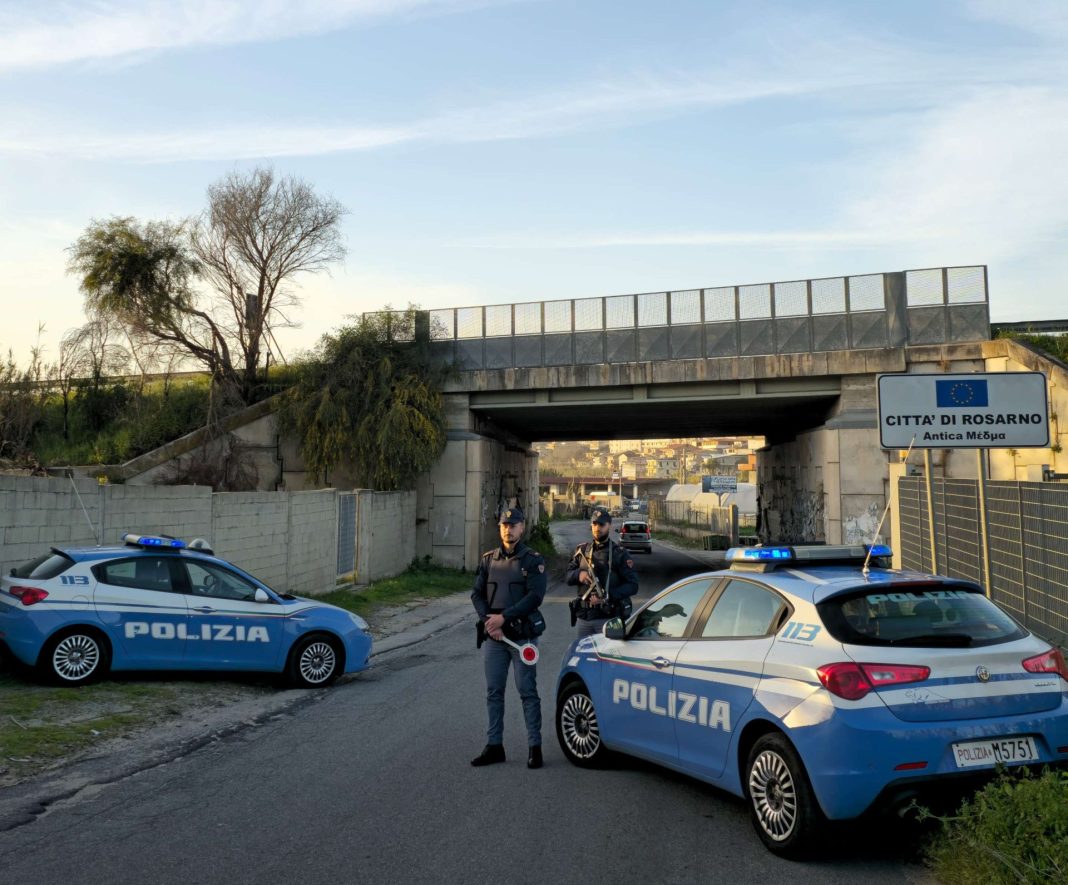 Polizia Reggio Calabria, controlli Rosarno auto