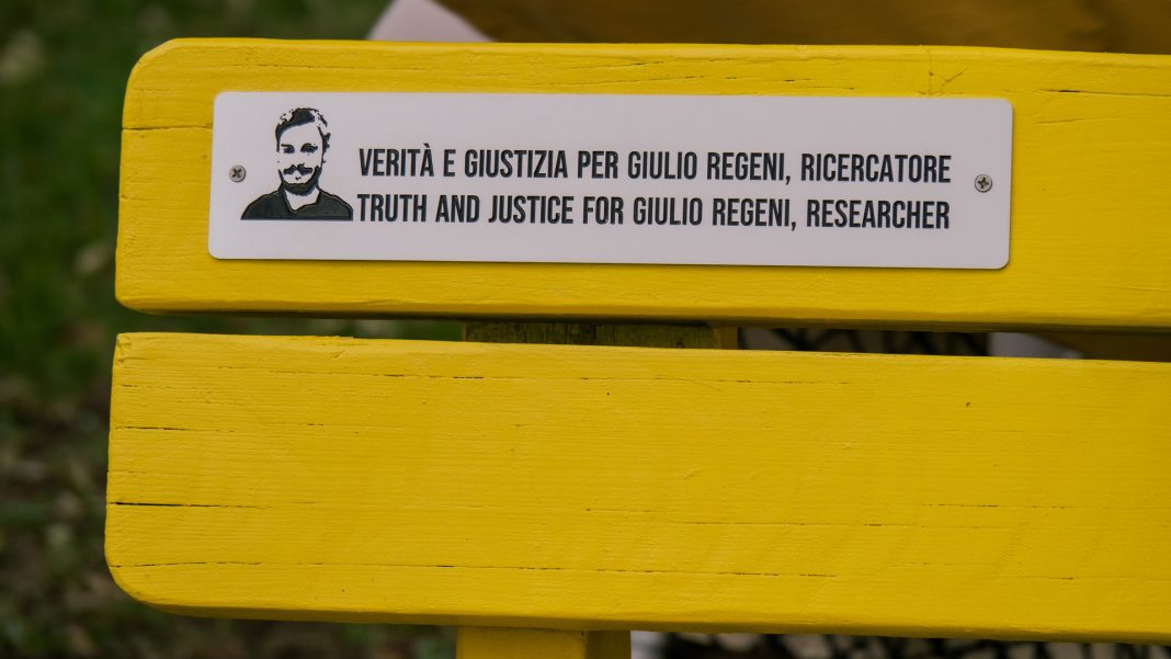 Panchina Giulio Regeni