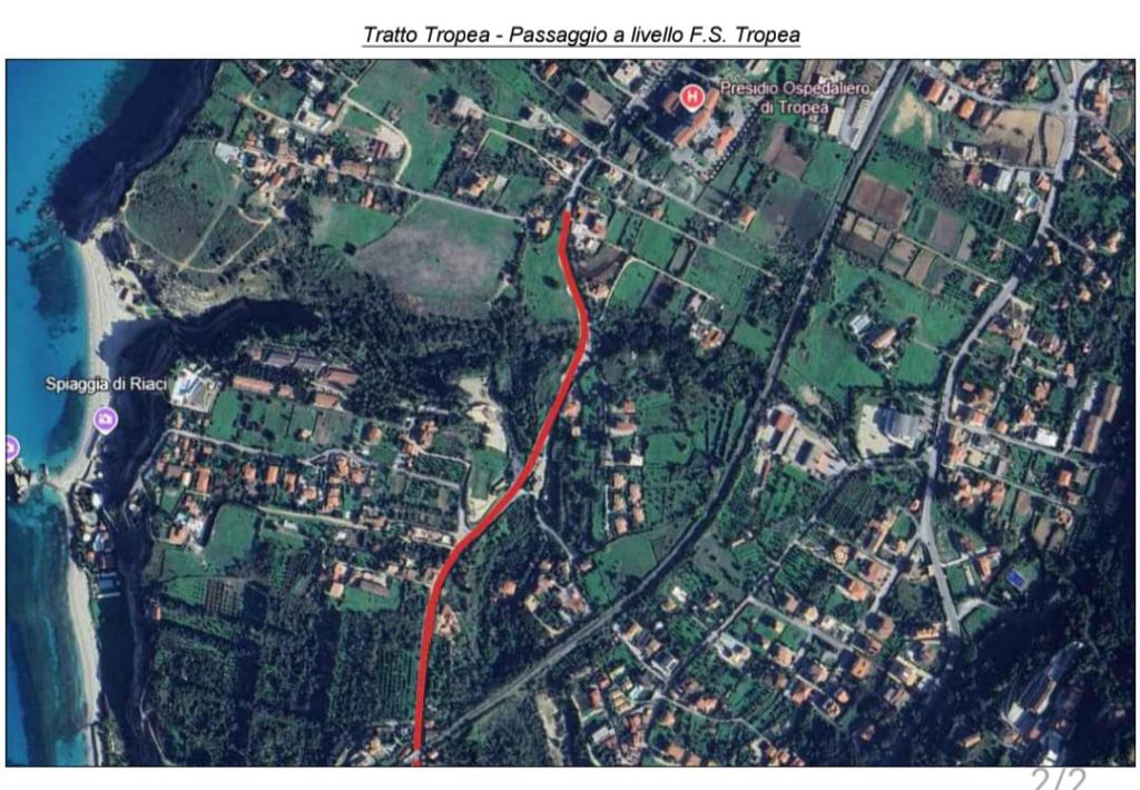 Tratto Tropea Passaggio a livello FS Tropea