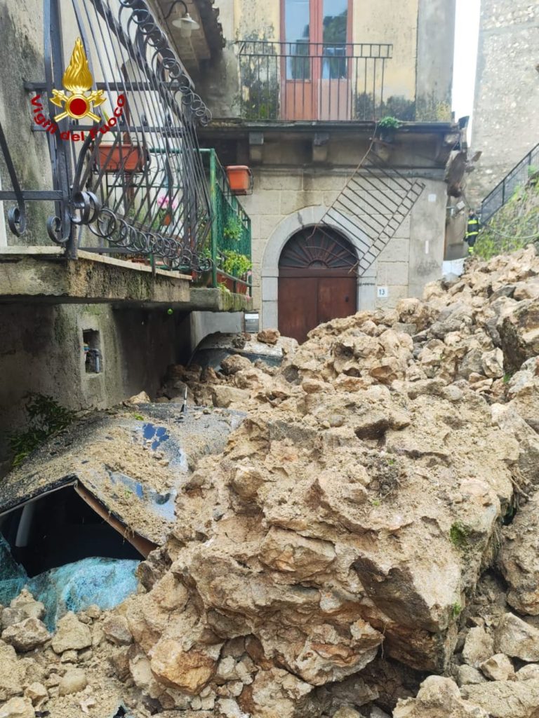 Vigili del Fuoco Reggio Calabria frana Stilo due