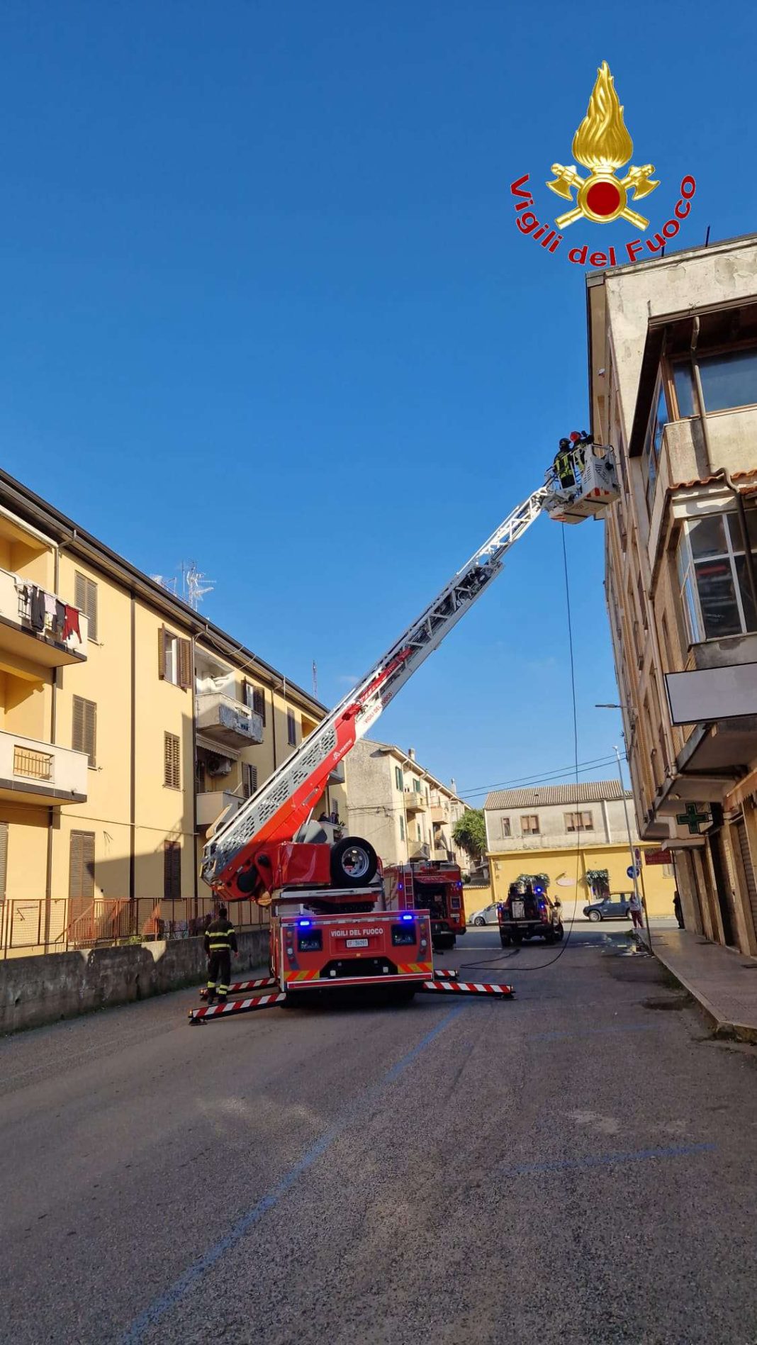 Vigili del Fuoco Vibo Valentia, incendio via Palach