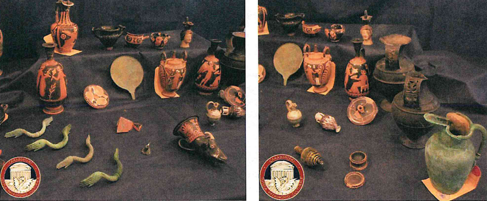 Carabinieri Tpc reperti rertituiti due